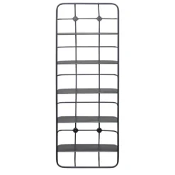 Kirkland's Home Onyx Squared Iron Grid Wall Shelves- Shelves