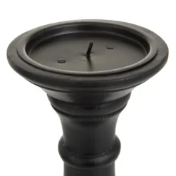 Kirkland's Home Onyx Turned Wood 3-Pc. Candle Holder Set- Candle Holders