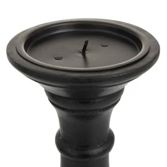 Kirkland's Home Onyx Turned Wood 3-Pc. Candle Holder Set- Candle Holders