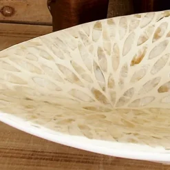 Kirkland's Home Opalescent Mussel Shell Inlay Bowl- Decorative Bowls & Jars