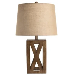 Kirkland's Home Open Block Table Lamp- Table Lamps