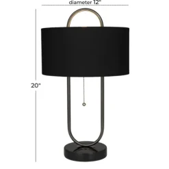 Kirkland's Home Open Metal Loop Table Lamp- Table Lamps