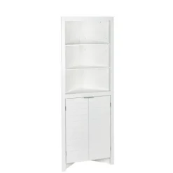 Kirkland's Home Open Shelf Corner Cabinet- Cabinets & Sideboards