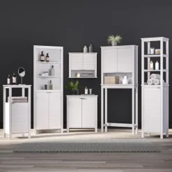 Kirkland's Home Open Shelf Corner Cabinet- Cabinets & Sideboards