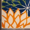 Kirkland's Home Orange Bright Floral Burst Outdoor Area Rug, 7X10- Outdoor Rugs