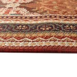 Kirkland's Home Orange Diamond Nile Indoor/Outdoor Area Rug, 4X7- Outdoor Rugs