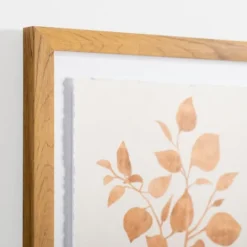 Kirkland's Home Orange Leaves Ii Deckled Framed Art Print- Framed Art
