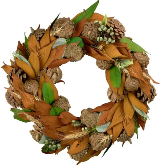 Kirkland's Home Orange Wheat Berry Fall Foliage Wreath- Wreaths