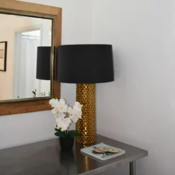 Kirkland's Home Orchid Arrangement In Black Decorative Pot- Arrangements & Greenery