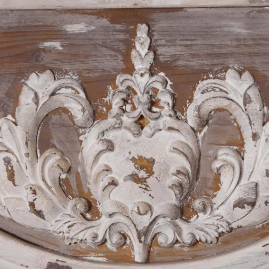 Kirkland's Home Ornate Antique White Wood Wall Mirror- Decorative Mirrors