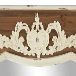 Kirkland's Home Ornate Antique White Wood Wall Mirror- Decorative Mirrors