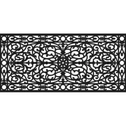 Kirkland's Home Ornate Art Deco Rubber Doormat, 48X22 In.- Doormats