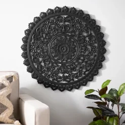 Kirkland's Home Ornate Carved Medallion Wall Plaque, 32 In.- Wall Plaques