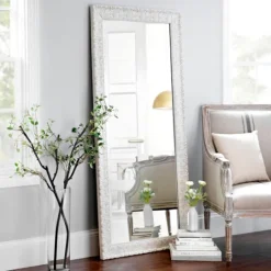 Kirkland's Home Ornate Distressed Cream Mirror, 30.75X64.75 In.- Full Length & Floor Mirrors