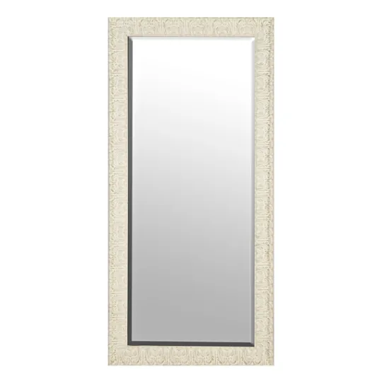 Kirkland's Home Ornate Distressed Cream Mirror, 30.75X64.75 In.- Full Length & Floor Mirrors