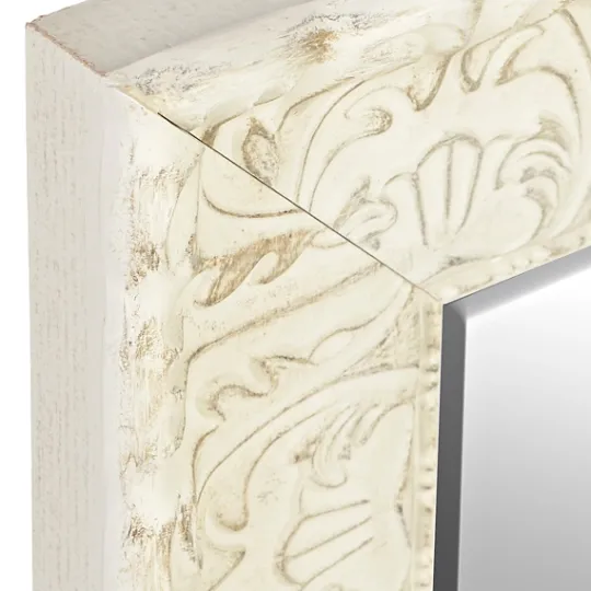 Kirkland's Home Ornate Distressed Cream Mirror, 30.75X64.75 In.- Full Length & Floor Mirrors
