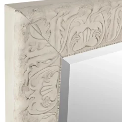 Kirkland's Home Ornate Distressed Cream Mirror, 28.75X34.75 In.- Framed Mirrors