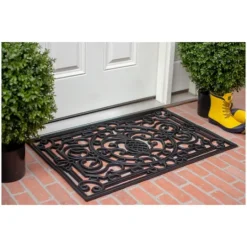 Kirkland's Home Ornate Penelope Durable Rubber Doormat, 36X24 In.- Doormats