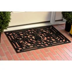 Kirkland's Home Ornate Penelope Durable Rubber Doormat, 30X18 In.- Doormats