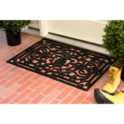 Kirkland's Home Ornate Penelope Durable Rubber Doormat, 30X18 In.- Doormats