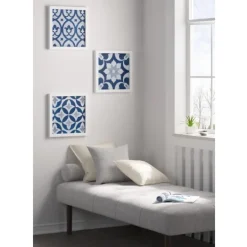 Kirkland's Home Ornos Medallion Tiles Wall Plaques, Set Of 3- Wall Plaques