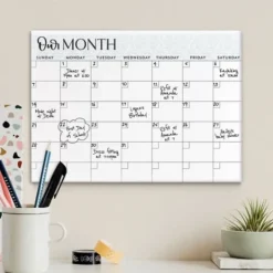 Kirkland's Home Our Month Acrylic Dry Erase Board- Wall Storage
