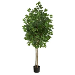 Kirkland's Home Outdoor Bright Green Ficus Tree, 64 In.- Trees & Topiaries
