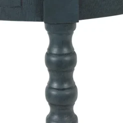 Kirkland's Home Oval Antique Navy Accent Table- Accent & End Tables