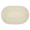 Kirkland's Home Oval Classic Crochet Bath Mat- Bathroom Rugs