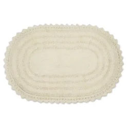 Kirkland's Home Oval Classic Crochet Bath Mat- Bathroom Rugs