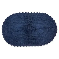 Kirkland's Home Oval French Crochet Bath Mat- Bathroom Rugs