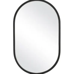 Kirkland's Home Oval Matte Black Frame Mirror- Framed Mirrors