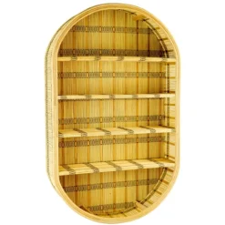 Kirkland's Home Oval Rattan Wall Shelf- Shelves