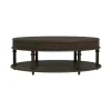 Kirkland's Home Oval Wood 2-Tier Coffee Table- Coffee Tables