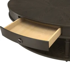Kirkland's Home Oval Wood 2-Tier Coffee Table- Coffee Tables