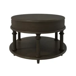 Kirkland's Home Oval Wood 2-Tier Coffee Table- Coffee Tables