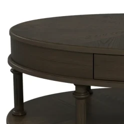 Kirkland's Home Oval Wood 2-Tier Coffee Table- Coffee Tables