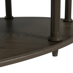 Kirkland's Home Oval Wood 2-Tier Coffee Table- Coffee Tables
