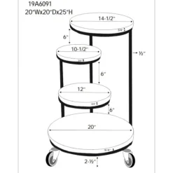 Kirkland's Home Overlapping Acacia Wood Side Table- Accent & End Tables