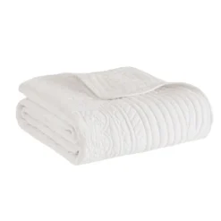 Kirkland's Home Oversized Quilted Scalloped Edge Throw- Blankets & Throws