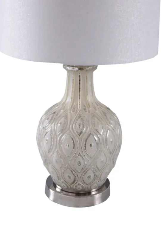 Kirkland's Home Painted Mercury Glass Table Lamp- Table Lamps