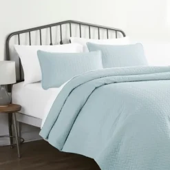 Kirkland's Home Pale Herring 3-Pc. Queen Quilted Coverlet Set- Bedspreads & Coverlets