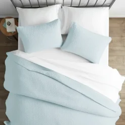 Kirkland's Home Pale Herring 3-Pc. Queen Quilted Coverlet Set- Bedspreads & Coverlets