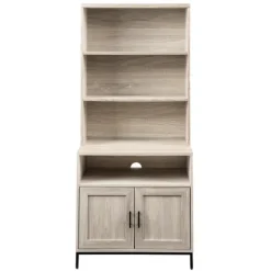 Kirkland's Home Pale Wooden Willow Storage Bookcase- Bookshelves