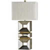 Kirkland's Home Palladium Silver Contemporary Table Lamp- Table Lamps