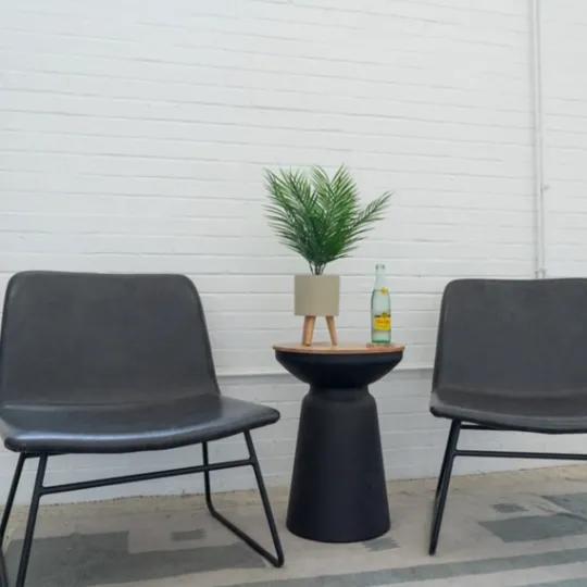Kirkland's Home Palm Arrangement In Tan Footed Pot- Arrangements & Greenery