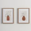Kirkland's Home Palm Leaves In Vase Framed Art Prints, Set Of 2- Framed Art