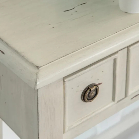 Kirkland's Home Paloma Cream 4-Drawer Console Table- Console Tables