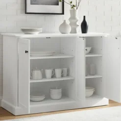 Kirkland's Home Paneled 3-Door Sideboard Cabinet- Cabinets & Sideboards