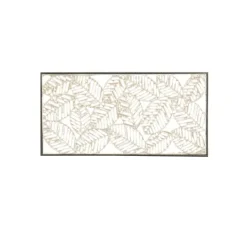 Kirkland's Home Paper Cloaked Leaves Metal Plaque- Wall Plaques